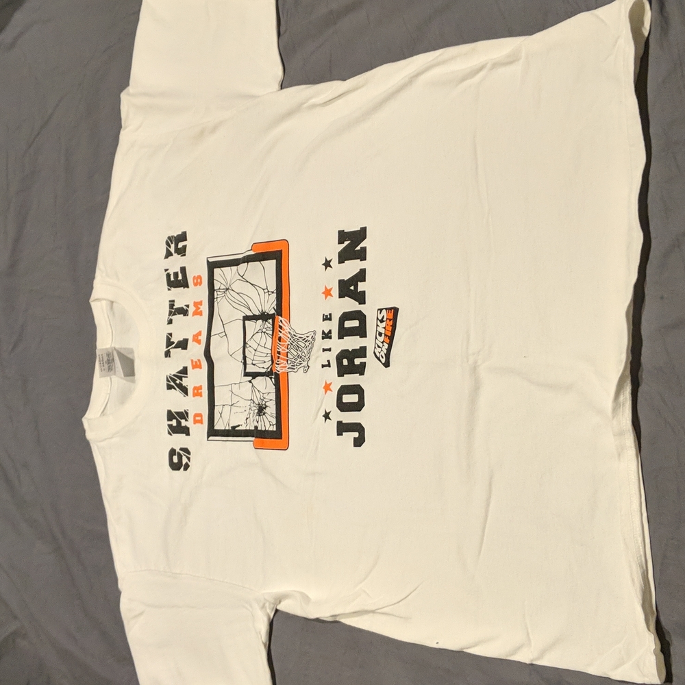 White KicksOnFire Jordan Shattered Backboard T-shirt
